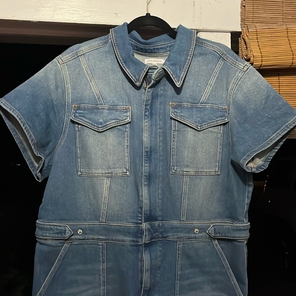 LAST OFFER! Good American Fit For Success Bootcut Denim Jumpsuit Sz 6 (18) 3XL - Picture 4 of 17